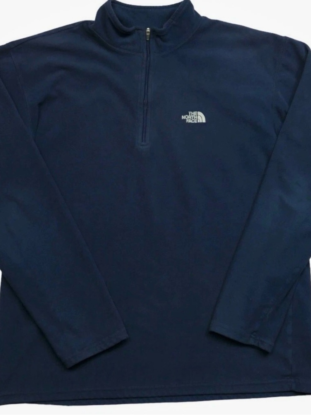 The North Face TKA 100 Men’s Size M Medium Blue Fleece Jacket Quarter Zip